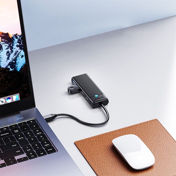 Orico PAPW4A-C3 USB-A Hub Docking Station 4x USB-A 3.0 - Black | Techbox