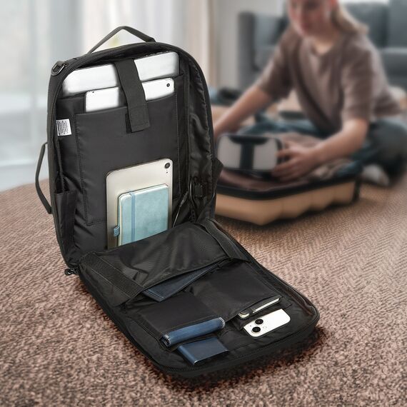 Wozinsky Premium 15.6'' Laptop Backpack/Bag with Strap - Black - Tablet Accessories - Tablet PC & Accessories - Techbox