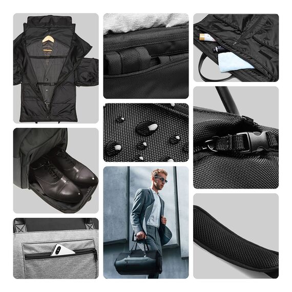 Wozinsky Premium Suit Travel Bag with Wet Pocket (45L) - Black - Tablet Accessories - Tablet PC & Accessories - Techbox