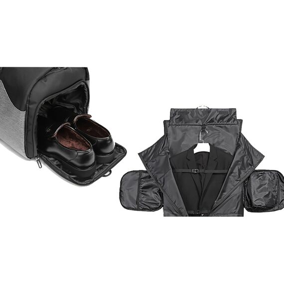 Wozinsky Premium Suit Travel Bag with Wet Pocket (45L) - Black - Tablet Accessories - Tablet PC & Accessories - Techbox