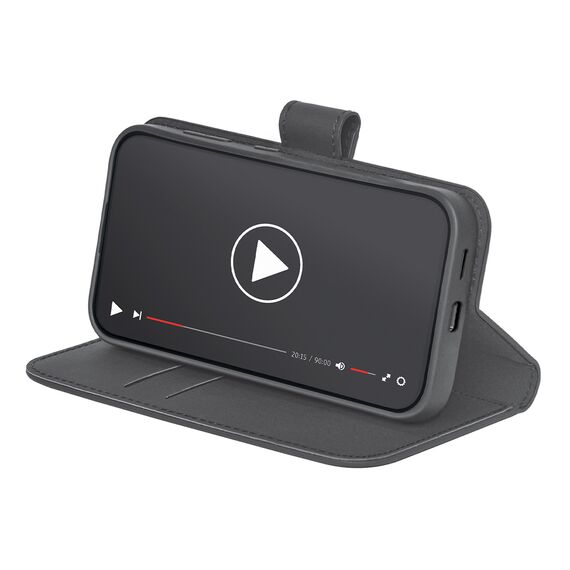 Puro Booklet Case with Flip and Wallet for Samsung Galaxy S25 - Black - Uncategorized Cases (2) - Cases - Techbox