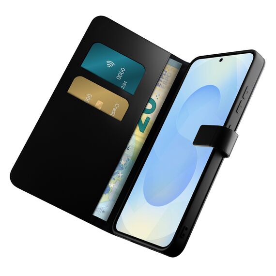 Puro Booklet Case with Flip and Wallet for Samsung Galaxy S25+ - Black - Uncategorized Cases (2) - Cases - Techbox