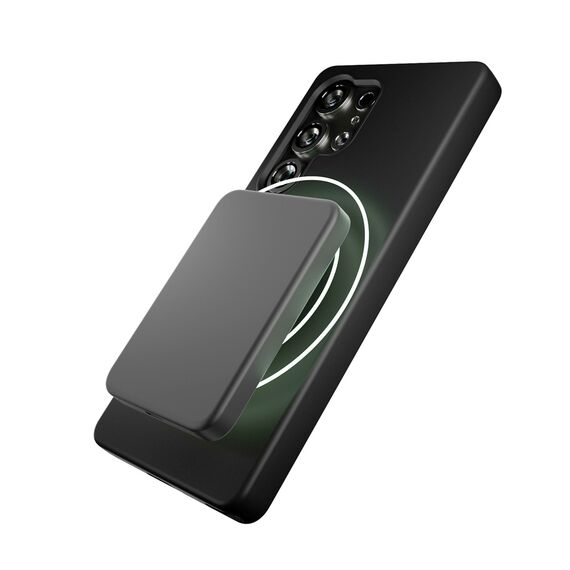 Puro Icon Mag Silicone Case with MagSafe for Samsung Galaxy S25 Ultra - Black | Techbox