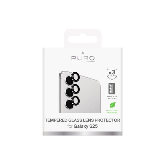 Puro Single Camera Lens Tempered Glass for Samsung Galaxy S25 Camera Lenses | Techbox
