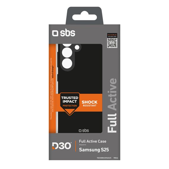 SBS D3O Case for Samsung Galaxy S25 - Black - Uncategorized Cases (2) - Cases - Techbox
