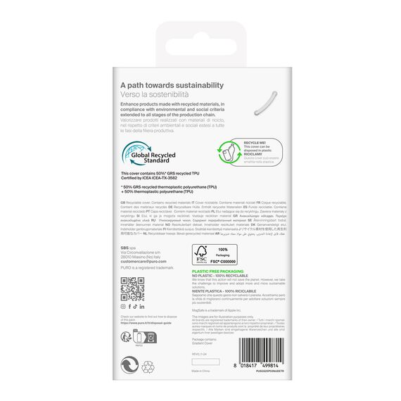 Silicone Case Puro 03 Nude for Samsung Galaxy S25 Ultra - Transparent - Uncategorized Cases (2) - Cases - Techbox