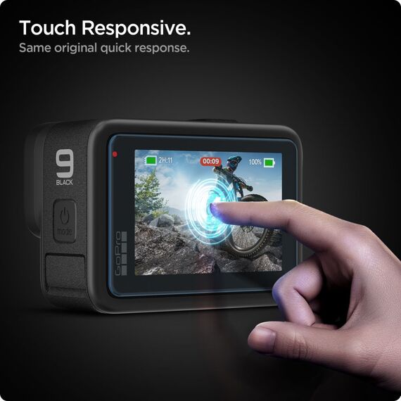 Spigen Glass.tR Slim Tempered Glass + Film 2-Set for GoPro Hero 9 / 10 / 11 / 12 - Transparent | Techbox
