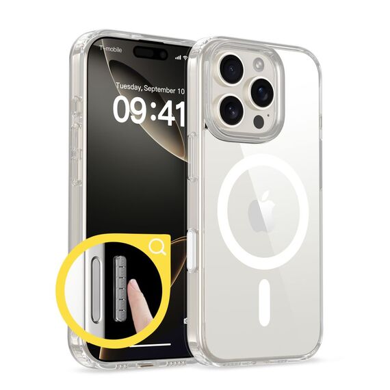 Tech-Protect Flexair Hybrid CC Magsafe iPhone 16 Pro Case - Clear | Techbox