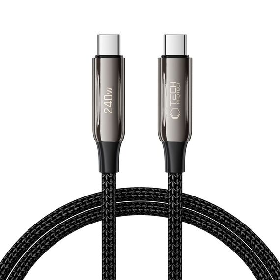 Tech-Protect UB10T Ultraboost USB-C PD240W/QC4.0 Cable 100cm - Black | Techbox