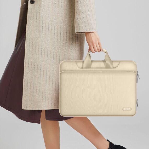 15-16 Tech-Protect Pocket Laptop Bag - Beige | Techbox
