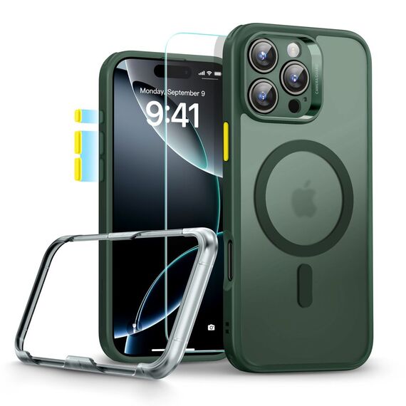 ESR Classic Pro Set Halolock MagSafe Case for iPhone 16 Pro Max - Green - Apple Cases - Cases - Techbox
