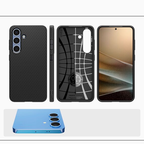 Spigen Liquid Air Case for Samsung Galaxy S25 - Matte Black - Samsung Cases - Cases - Techbox