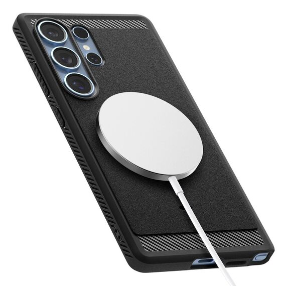Spigen Rugged Armor Mag Case for Samsung Galaxy S25 Ultra - Black - Samsung Cases - Cases - Techbox