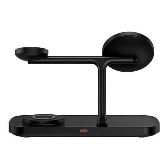 Tech-Protect QI15W-A45 3in1 Wireless Charger with MagSafe for Apple Devices - Black