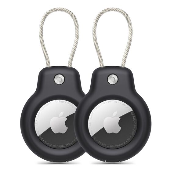 Tech-Protect Rough Vein 2-pack case for Apple AirTag - black | Techbox