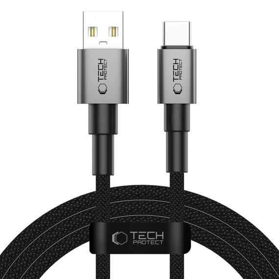 Tech-Protect UltraBoost DNA USB-A / USB-C Cable 15W/3A 200cm - Gray - Cables & Adapters - Cables & Accessories - Techbox