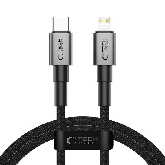 Tech-Protect UltraBoost DNA USB-C / Lightning PD27W/3A cable 100 cm - gray - Cables & Adapters - Cables & Accessories - Techbox