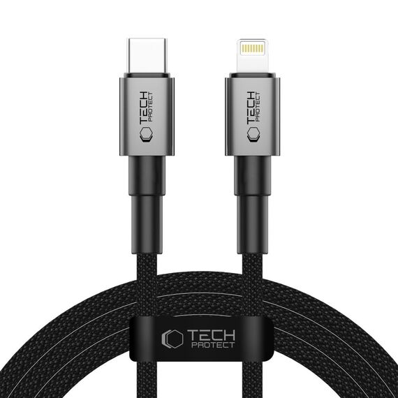 Tech-Protect Ultraboost DNA USB-C / Lightning PD27W/3A cable 200 cm - gray - Cables & Adapters - Cables & Accessories - Techbox