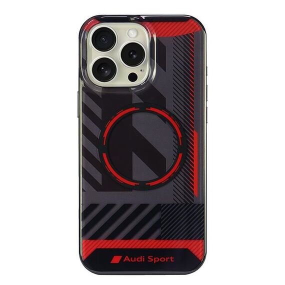 Audi IML Sport MagSafe iPhone 16 Pro Max 6.9" black/black hardcase AUS-IMLMIP16PM-RSQ/D2-BK
