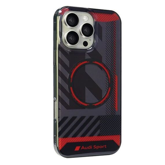 Audi IML Sport MagSafe iPhone 16 Pro Max 6.9" black/black hardcase AUS-IMLMIP16PM-RSQ/D2-BK