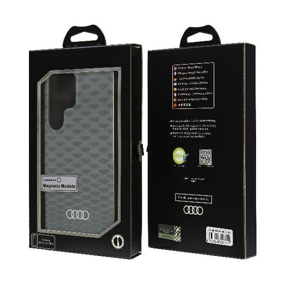 Audi IML Stitching Pattern MagSafe Case S24 Ultra S928 gray/gray hardcase AU-IMLMS24U-Q5/D3-GY