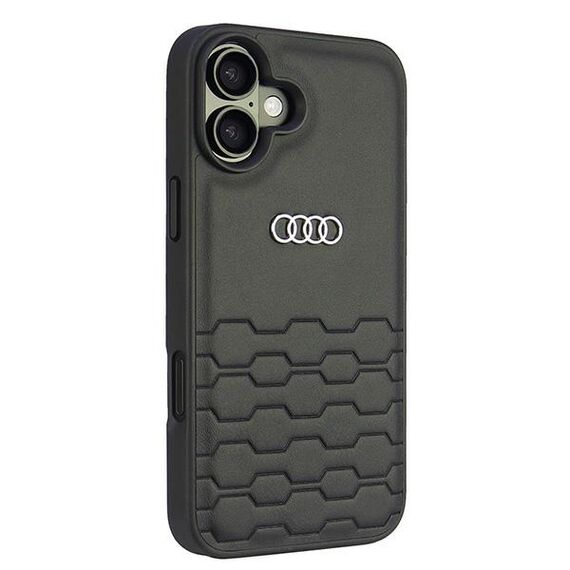 Audi Synthetic Leather iPhone 16 Plus 6.7" black/black hardcase AU-TPUPCIP16M-GT/D2-BK