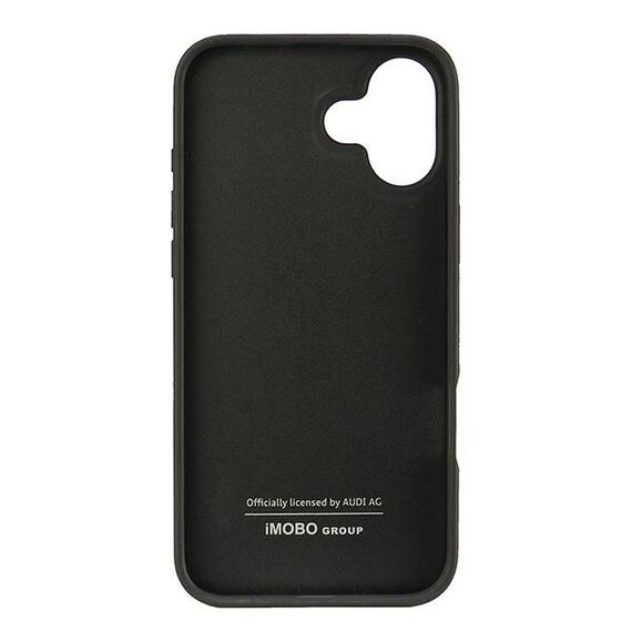 Audi Synthetic Leather iPhone 16 Plus 6.7" black/black hardcase AU-TPUPCIP16M-GT/D2-BK