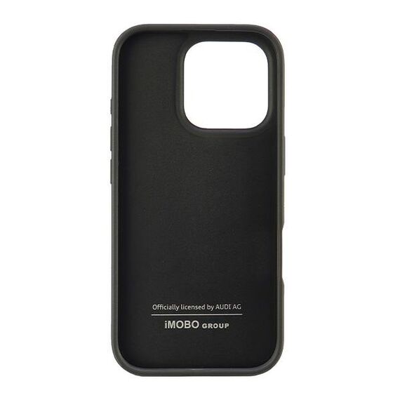 Audi Synthetic Leather iPhone 16 Pro 6.3" black/black hardcase AU-TPUPCIP16P-GT/D2-BK