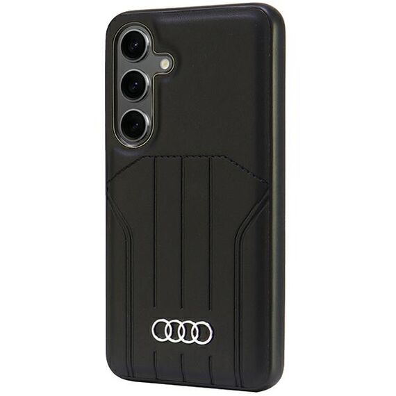 Audi Synthetic Leather MagSafe S24 S921 black/black hardcase AU-TPUPCMS24-Q5/D1-BK