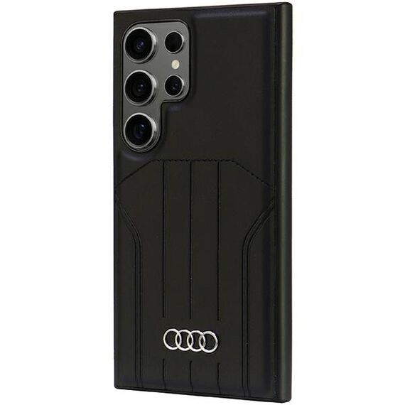 Audi Synthetic Leather MagSafe S24 Ultra S928 black/black hardcase AU-TPUPCMS24U-Q5/D1-BK