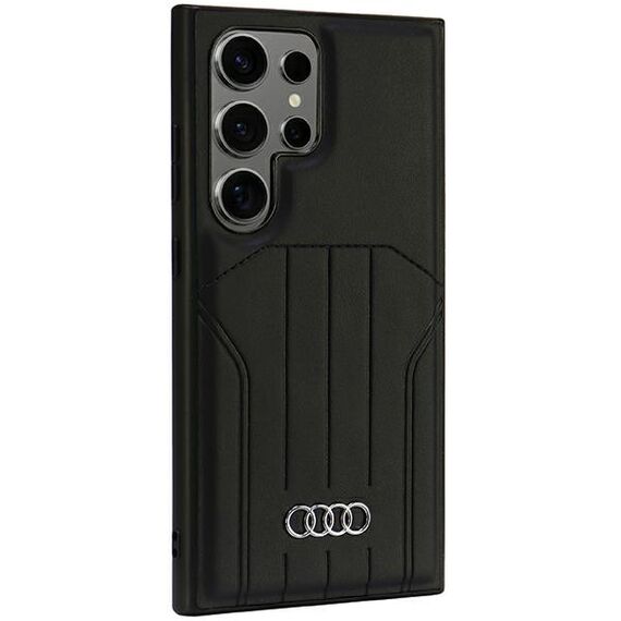 Audi Synthetic Leather MagSafe S24 Ultra S928 black/black hardcase AU-TPUPCMS24U-Q5/D1-BK