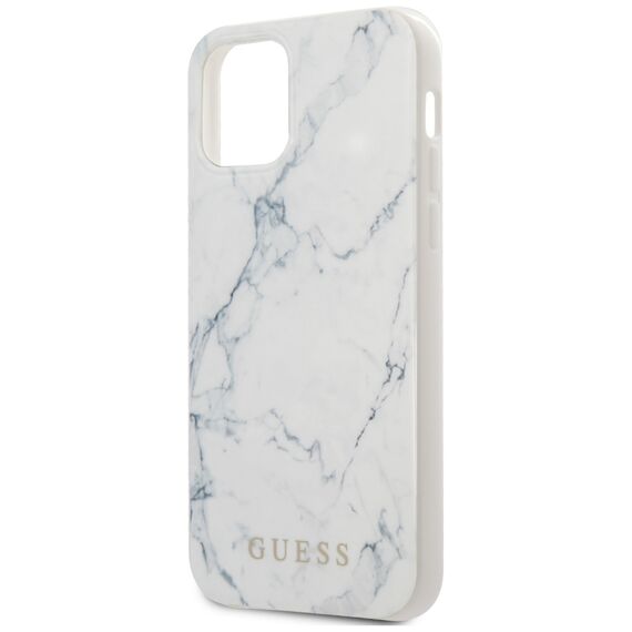 Guess Marble Case for iPhone 12 mini 5.4" - White - Uncategorized Cases (2) - Cases - Techbox