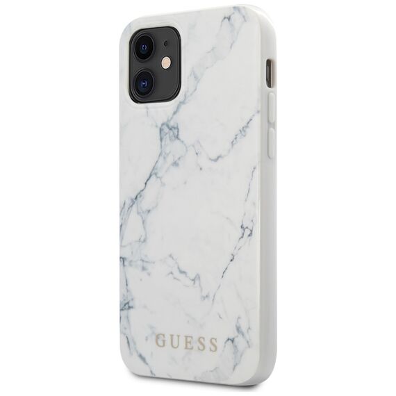 Guess Marble Case for iPhone 12 mini 5.4" - White - Uncategorized Cases (2) - Cases - Techbox