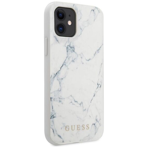Guess Marble Case for iPhone 12 mini 5.4" - White - Uncategorized Cases (2) - Cases - Techbox