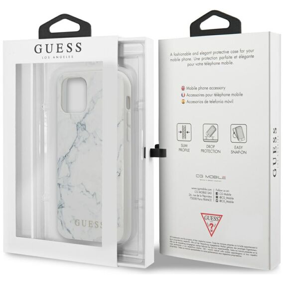 Guess Marble Case for iPhone 12 mini 5.4" - White - Uncategorized Cases (2) - Cases - Techbox