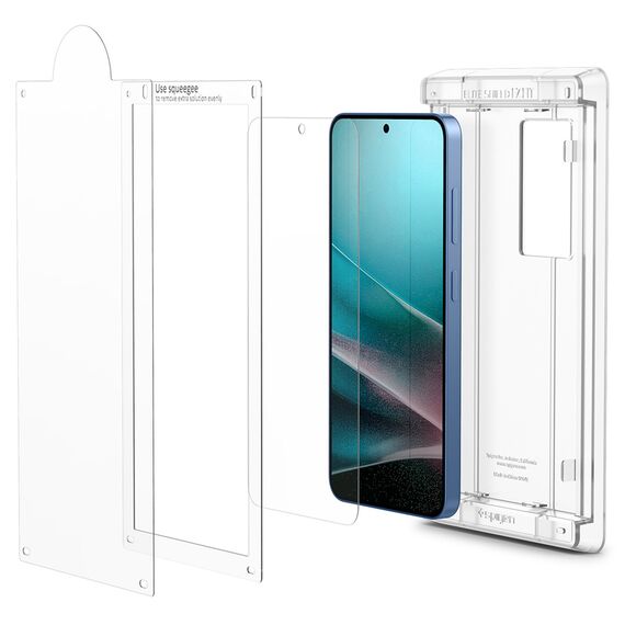 Spigen ELITE SHIELD EZ FIT Hybrid Glass for Samsung Galaxy S25 - Transparent