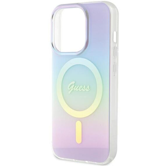 Guess GUHMP15XHITSU iPhone 15 Pro Max 6.7" purple/purple hardcase IML Iridescent MagSafe