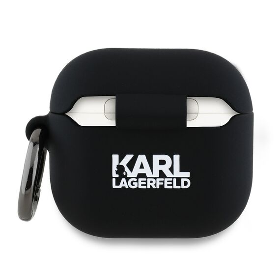 Karl Lagerfeld KLA4RUNCHK AirPods 4 cover black/black Silicone Choupette Head 3D - Smartphone Accessories - Cables & Accessories - Techbox