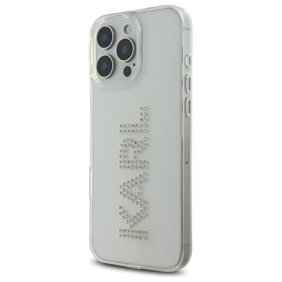 Karl Lagerfeld KLHCP16XHKLSTDCT iPhone 16 Pro Max 6.9" Clear Hard Case IML Rhinestones Logo - Apple Cases - Cases - Techbox