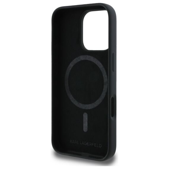 Karl Lagerfeld KLHMP16XSKCHTCK iPhone 16 Pro Max 6.9" black/black hardcase Silicone Karl&amp;Choupette Heads MagSafe