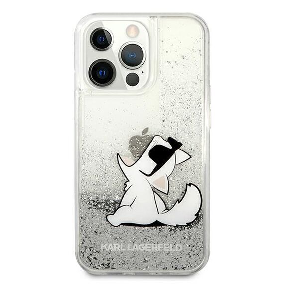 Karl Lagerfeld Liquid Glitter Choupette Fun case for iPhone 13 Pro Max 6.7" - silver - Uncategorized Cases (2) - Cases - Techbox