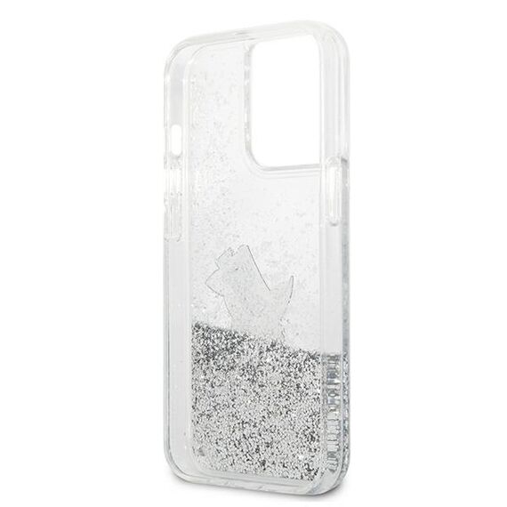 Karl Lagerfeld Liquid Glitter Choupette Fun case for iPhone 13 Pro Max 6.7" - silver - Uncategorized Cases (2) - Cases - Techbox