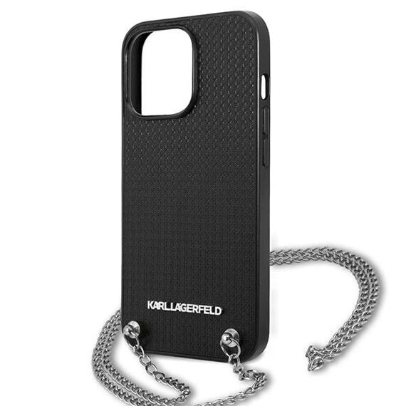 Karl Lagerfeld Monogram Plaque Case for iPhone 13 Pro / 13 6.1" - Blackx - Uncategorized Cases (2) - Cases - Techbox