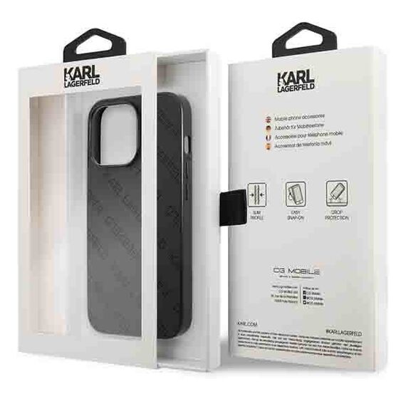 Karl Lagerfeld Perforated Allover Case for iPhone 13 Pro / 13 6.1" - Black - Uncategorized Cases (2) - Cases - Techbox
