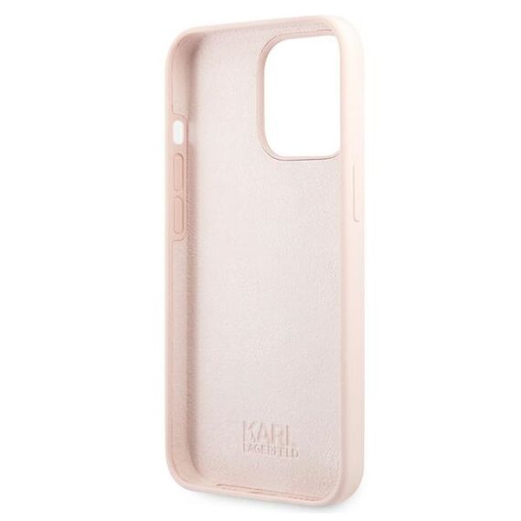 Karl Lagerfeld Silicone Karl`s Head Case for iPhone 13 Pro / 13 6.1" - Light Pink | Techbox