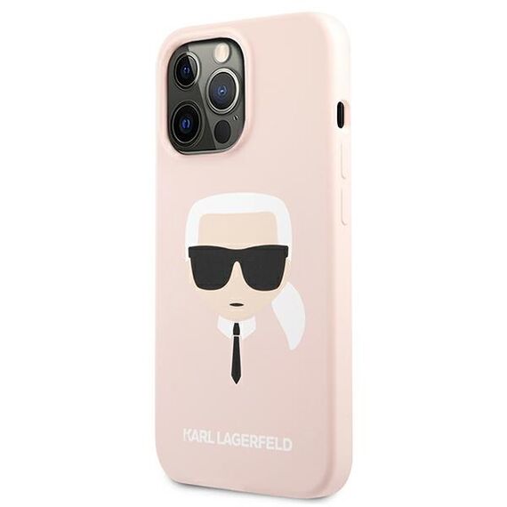Karl Lagerfeld Silicone Karl`s Head Case for iPhone 13 Pro Max 6.7" - Light Pink | Techbox