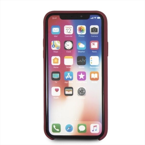 Mercedes Silicone Line iPhone X/XS Case - Red - Uncategorized Cases (2) - Cases - Techbox