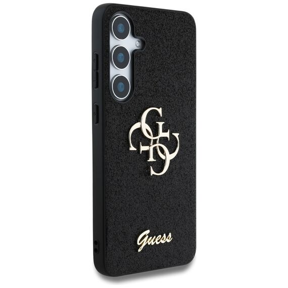 Guess Fixed Glitter Big 4G Metal Logo case for Samsung Galaxy S25 Plus black | Techbox