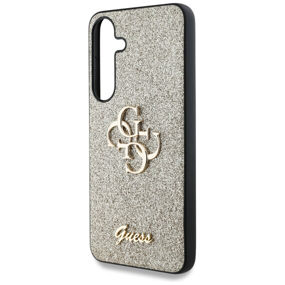 Guess Fixed Glitter Big 4G Metal Logo case for Samsung Galaxy S25 Plus gold | Techbox