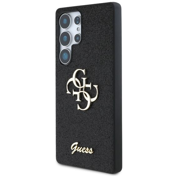 Guess Fixed Glitter Big 4G Metal Logo case for Samsung Galaxy S25 Ultra black | Techbox